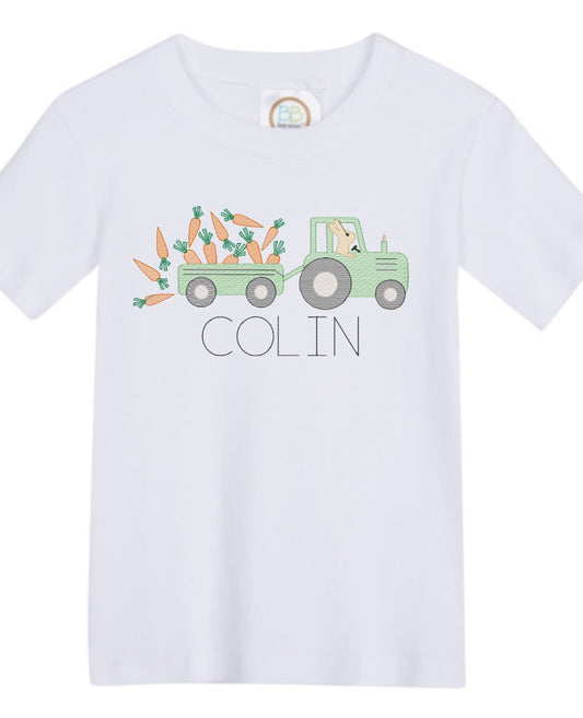 easter tractor t-shirt
