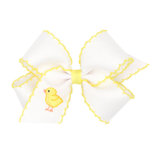 wee ones chick moonstitch bow